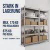 IvoQ Regalsets 2er-Set – 180 x 90 x 40 cm – Verzinktes Produktbild-Vorschau 3