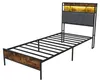 UnboxG Metallbett 90x200 mit Stauraum-Kopfteil,LED und Produktbild-Vorschau 12