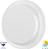 A white, circular LED ceiling light with a sensor and 3 CCT options. Produktbild-Vorschau
