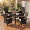 KOMFOTTEU Gartenstühle 2er Set, Balkonstuhl aus Polyrattan, Produktbild-Vorschau 8