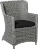 Madison - Sitzkissen Wicker Rib schwarz - Ca. 48x48 cm - Produktbild-Vorschau 4