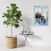 Leinwandbild hirsche und rentiere im winter 60x90 cm Feeby Produktbild-Vorschau 2
