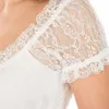 Weißes Dirndlbluse-Trachten-Shirt mit Spitzenkleid,  Produktbild-Vorschau 5