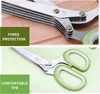 Kräuterscheren-Set, Mehrzweck-Küchenkräuterschneider mit 5 Produktbild-Vorschau 2