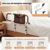 Lit d'aide au lever COSTWAY, pliable à 180°, barrières de Voir les images du produit 8