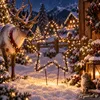 XXL LED Weihnachtsstern Weihnachtsbeleuchtung Gartenstecker warmweiß 140 LED's Anteprima dell’immagine prodotto
