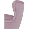 Rosa Ohrensessel aus Velours Falco 86 cm Sessel mit Produktbild-Vorschau 5
