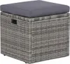 vidaXL 6-tlg. Garten-Lounge-Set mit Auflagen Poly Rattan Produktbild-Vorschau 6