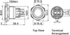 Flat Stainless Steel Push Button Dpst 1No 1Nc Voir les images du produit 3