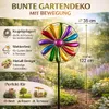 Windrad Blume Garten Metall bunt kugelgelagert Windspiel Ø Produktbild-Vorschau 3