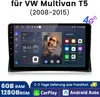 6+128GB Android 15 Octa Core Autoradio Carplay Für VW T5 Produktbild-Vorschau 3