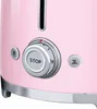 A close-up view of the control panel of a pink toaster. Náhled obrázku produktu