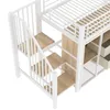 Hochbett mit Kleiderschrank, LED-Streifen, Lattenrost, Produktbild-Vorschau 10
