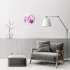 Glasuhr Wanduhr Küchenuhr Echt-Glas 30fi cm Orchidee Produktbild-Vorschau 4