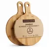 hausleben Pizzateller 2er Set Holz 25,5 cm – Rundes Produktbild-Vorschau 1