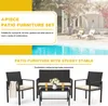 BIGZZIA Gartenmöbel-Set für den Außenbereich aus Rattan, Produktbild-Vorschau 4