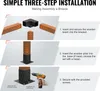 SucceBuy Pergola-Halterungssatz 4''x4'' (innen 3,6x3,6), Produktbild-Vorschau 6