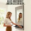 Akustikpaneel mit Spiegel & verstellbarer Ablage | 110x55 Produktbild-Vorschau 3