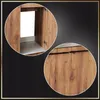A collage of close-up shots of a wooden kitchen cabinet, showing the interior and the exterior with handles. Podgląd zdjęcia produktu