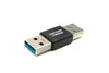 SYSTEM-S Adattatore USB 3.0 tipo A da spina a cavo nero Anteprima dell’immagine prodotto 1