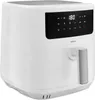 A white MEDION air fryer is shown against a white background. The air fryer has a digital display panel with various icons and temperature settings. Produktbild-Vorschau