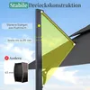 Slnečník COSTWAY 300 x 300 cm, hliníkový výklopný slnečník Náhľad obrázku produktu 7