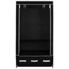 vidaXL Szafa czarna 87 x 49 x 159 cm tkanina Podgląd zdjęcia produktu 2
