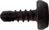 A black screw with a wide head and threaded shaft is shown against a white background. Anteprima dell’immagine prodotto