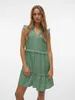 Vero Moda Josie Kurzes ärmelloses Kleid Grün S Damen Grün S Produktbild-Vorschau 5
