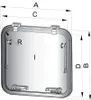 Couverture de hublot Libero-Deck, dimensions 500 x 370 mm, Voir les images du produit 2