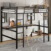 okwish Hochbett Etagenbett 90x200 cm mit Rausfallschutz, Produktbild-Vorschau 3