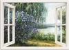 ARTland Wandbild Alu für Innen & Outdoor Hortensien am See Produktbild-Vorschau 1
