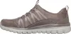 Side view of a taupe Skechers women's sneaker. Produktbild-Vorschau