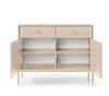 BETTSO Moderne Kommode MOLLY Beige mit 2 Türen, 2 Produktbild-Vorschau 2