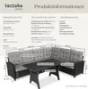 Rattan Lounge Catania - schwarz Produktbild-Vorschau 5