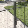 vidaXL Doppeltor WOERDEN 299,5 x 224,5 cm Stahl Grau Produktbild-Vorschau 5