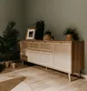 Sideboard Kommode groß Bali | Sonoma Eiche / Rafia Geflecht Produktbild-Vorschau 11