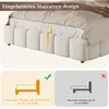 Letto imbottito 140x190 cm con contenitore a sollevamento Anteprima dell’immagine prodotto 7