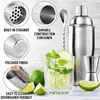 24-oz-Edelstahl-Cocktail-Shaker-Set – Mischgetränke-Shaker Produktbild-Vorschau 3