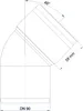 Poloplast POLO-KAL XS, ohyb, DN 90, 45, 1 ks. Náhľad obrázku produktu 4
