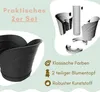 BAMA Blumentopf TULIPANO, 4er-Set, Anthrazit Produktbild-Vorschau 5