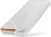 A detailed view of a white quilted mattress with layers exposed. Voir les images du produit