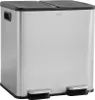 CASABEL Pattumiera, 2x15L, nero / Cromato, acciaio inox, Anteprima dell’immagine prodotto 1