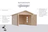 Blockbohlengarage Satteldach Holzgarage Überdachung Produktbild-Vorschau 3