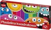 Štvorcová plastelína 12 farieb Mona Náhľad obrázku produktu 1