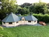 Hütte Haus Doppel Grillkota Gartenlaube Camping Häuser Produktbild-Vorschau 1