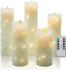 Lot de 3/5 bougies LED sans flamme avec guirlandes Voir les images du produit 1