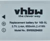 vhbw Akku Ersatz für Canon NB-5L für Kamera (650 mAh, 3,6 Produktbild-Vorschau 5