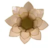 Lotus Teelichthalter natur goldfarbig -- 13.5 cm Produktbild-Vorschau 2