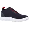 A single blue sneaker with red laces and accents, shown from a side view against a white background. Produktbild-Vorschau